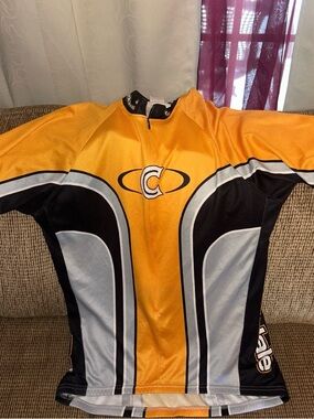 C Cycling Yellow & Black Men's Jersey